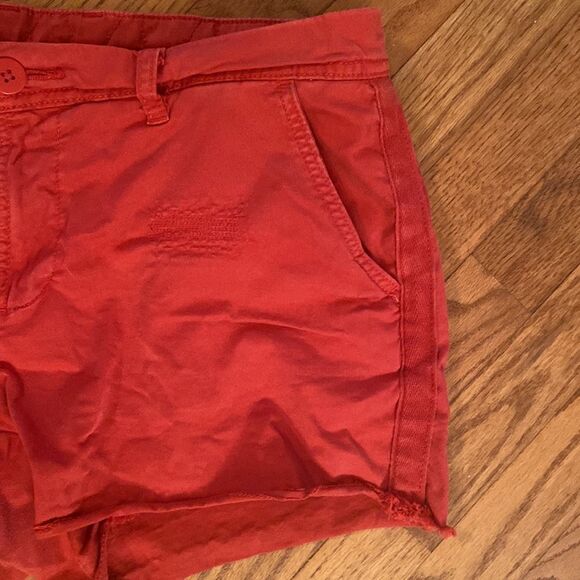 Womens shorts - not sure of brand,size, measures like a 10 - red - Picture 2 of 9
